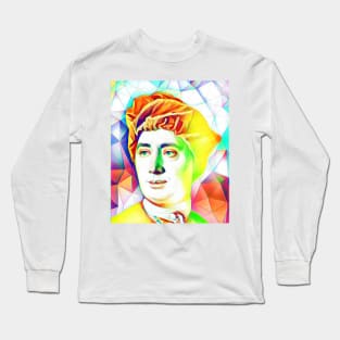 David Hume Colourful Portrait | David Hume Artwork 10 Long Sleeve T-Shirt